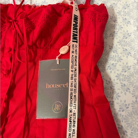 NWT Luci Eyelet Button-Up Cotton Blend Cocktail Dress
